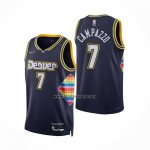 Camiseta Denver Nuggets Facundo Campazzo NO 7 Ciudad 2021-22 Azul