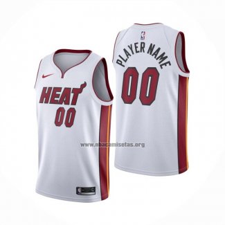 Camiseta Miami Heat Personalizada Association 2020-21 Blanco