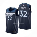 Camiseta Minnesota Timberwolves Karl-Anthony Towns NO 32 Icon Azul