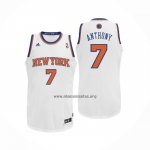 Camiseta New York Knicks Carmelo Anthony NO 7 Blanco