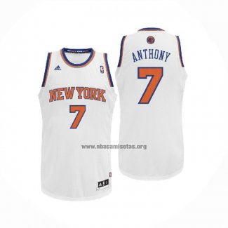 Camiseta New York Knicks Carmelo Anthony NO 7 Blanco