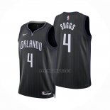 Camiseta Orlando Magic Jalen Suggs NO 4 Ciudad 2022-23 Negro