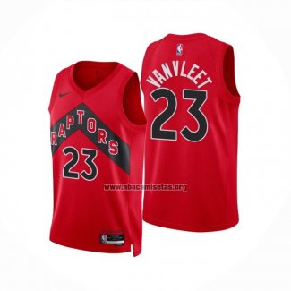 Camiseta Toronto Raptors Fred Vanvleet NO 23 Icon 2022-23 Rojo