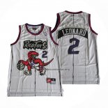 Camiseta Toronto Raptors Kawhi Leonard NO 2 Retro Blanco