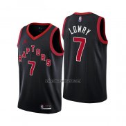 Camiseta Toronto Raptors Kyle Lowry NO 7 Statement 2020-21 Negro