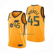 Camiseta Utah Jazz Donovan Mitchell NO 45 Statement Amarillo