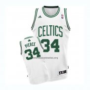 Camisetas Boston Celtics Paul Pierce NO 34 Blanco