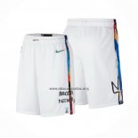 Pantalone Brooklyn Nets Ciudad 2022-23 Blanco