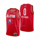 Camiseta All Star 2020 Houston Rockets Russell Westbrook NO 0 Rojo