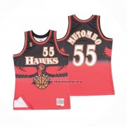 Camiseta Atlanta Hawks Dikembe Mutombo NO 55 Retro Rojo