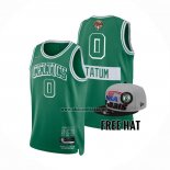 Camiseta Boston Celtics Jayson Tatum NO 0 Ciudad 2022 NBA Finals Verde