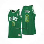 Camiseta Boston Celtics Jayson Tatum NO 0 Snakeskin Hardwood Classics 2021 Verde