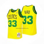 Camiseta Boston Celtics Larry Bird NO 33 Mitchell & Ness 1985-86 Amarillo