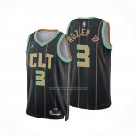 Camiseta Charlotte Hornets Terry Rozier III NO 3 Ciudad 2022-23 Negro