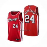 Camiseta Chicago Bulls Lauri Markkanene NO 24 Ciudad 2021-22 Rojo