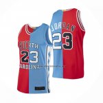Camiseta Chicago Bulls Michael Jordan NO 23 Split Azul Rojo