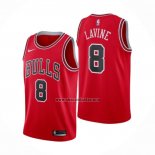 Camiseta Chicago Bulls Zach Lavine NO 8 Icon 2020-21 Rojo