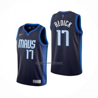 Camiseta Dallas Mavericks J.J. Redick NO 17 Earned 2020-21 Azul