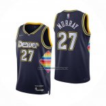 Camiseta Denver Nuggets Jamal Murray NO 27 Ciudad 2021-22 Azul