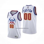 Camiseta Denver Nuggets Personalizada Earned 2020-21 Blanco