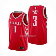 Camiseta Houston Rockets Chris Paul NO 3 Icon Rojo