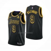 Camiseta Los Angeles Lakers Kent Bazemore NO 9 Mamba 2021-22 Negro