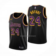 Camiseta Los Angeles Lakers Kobe Bryant NO 24 Earned 2020-21 Negro