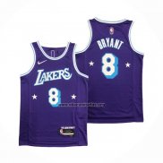 Camiseta Los Angeles Lakers Kobe Bryant NO 8 Ciudad Edition 2021-22 Violeta