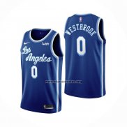 Camiseta Los Angeles Lakers Russell Westbrook NO 0 Classic 2021-22 Azul