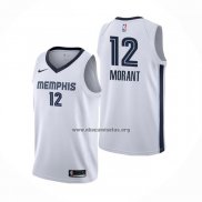 Camiseta Memphis Grizzlies Ja Morant NO 12 Association 2019-20 Blanco