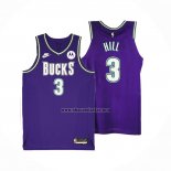 Camiseta Milwaukee Bucks George Hill NO 3 Classic 2022-23 Violeta