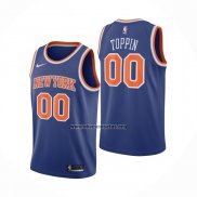 Camiseta New York Knicks Obi Toppin NO 00 Icon 2020-21 Azul