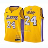 Camiseta Nino Los Angeles Lakers Kobe Bryant NO 24 Retirement 2017-2018 Amarillo