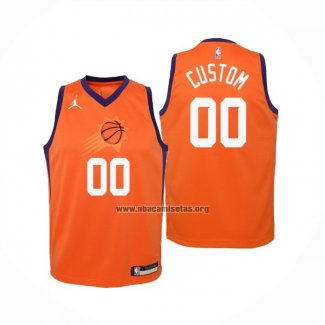 Camiseta Nino Phoenix Suns Personalizada Statement 2020-21 Naranja