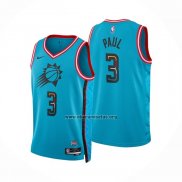 Camiseta Phoenix Suns Chris Paul NO 3 Ciudad 2022-23 Azul