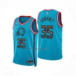 Camiseta Phoenix Suns Kevin Durant NO 35 Ciudad 2022-23 Azul