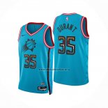 Camiseta Phoenix Suns Kevin Durant NO 35 Ciudad 2022-23 Azul