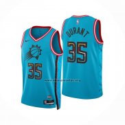 Camiseta Phoenix Suns Kevin Durant NO 35 Ciudad 2022-23 Azul