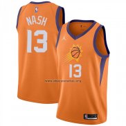 Camiseta Phoenix Suns Steve Nash NO 13 Statement 2021 Naranja