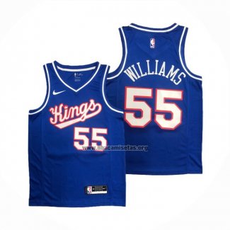 Camiseta Sacramento Kings Jason Williams NO 55 Classic 2020 Azul