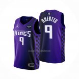 Camiseta Sacramento Kings Kevin Huerter NO 9 Statement 2023-24 Violeta