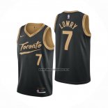 Camiseta Toronto Raptors Kyle Lowry NO 7 Ciudad 2020-21 Negro