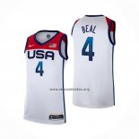 Camiseta USA 2021 Bradley Beal NO 4 Blanco