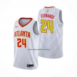 Camiseta Atlanta Hawks Bruno Fernando NO 24 Association Blanco