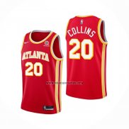 Camiseta Atlanta Hawks John Collins NO 20 Icon 2020-21 Rojo