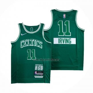 Camiseta Boston Celtics Kyrie Irving NO 11 Ciudad 2021-22 Verde