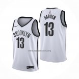 Camiseta Brooklyn Nets James Hardenl NO 13 Association 2020 Blanco