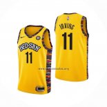 Camiseta Brooklyn Nets Kyrie Irving Ciudad 2020-21 Amarillo