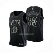 Camiseta Brooklyn Nets Nic Claxton NO 33 Statement 2022-23 Negro