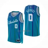 Camiseta Charlotte Hornets Miles Bridges NO 0 Ciudad 2021-22 Azul